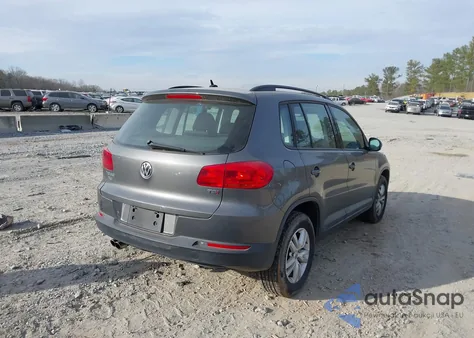2016 Volkswagen Tiguan S из США, поврежденный, VIN WVGAV7AXXGW032306